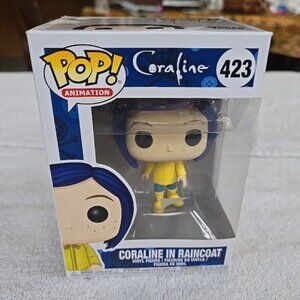 Authentic Funko POP Coraline in Raincoat 423#